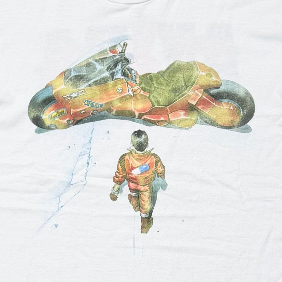 AKIRA 1988 KANEDA BIKE POSTER DESIGN WHITE FRUI