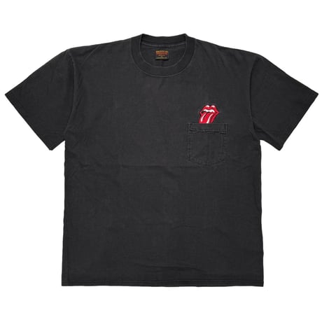 THE ROLLING STONES EMBROIDERY TONGUE POCKET TEE BROCKUM XL 8761