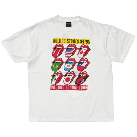 THE ROLLING STONES VOODOO LOUNGE FLAG TONGUE WHITE BROCKUM XL 2973