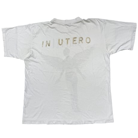 NIRVANA IN UTERO 1994 WHITE FITS XL 0629