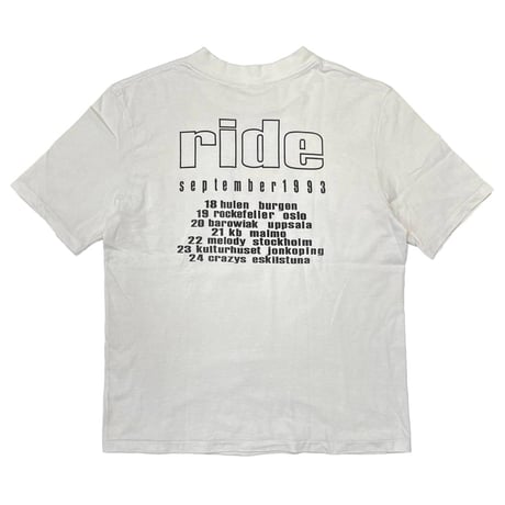 RIDE Sweden Tour september 1993 WHITE FITS LARGE 6853