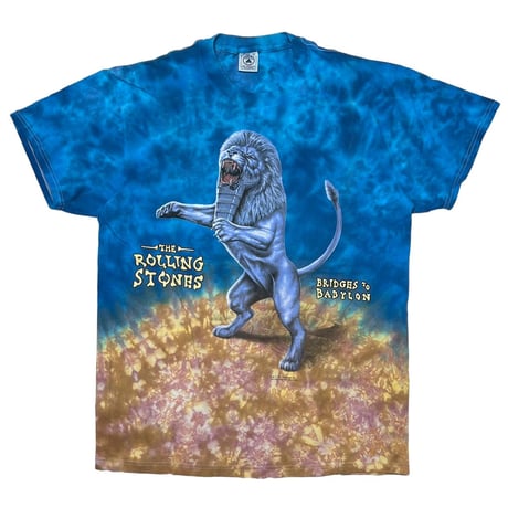 THE ROLLING STONES 1997 BRIDGE TO BABYLON TIE DYE DELTA LARGE 1562