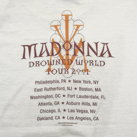 MADONNA DROWNED WORLD TOUR 2001 WHITE ALL SPORT LARGE 6437