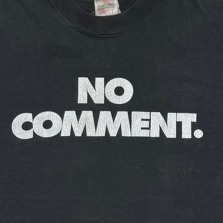 SUB POP NO COMMENT. TEXT LS BLACK FRUIT OF THE LOOM MEDIUM 7674