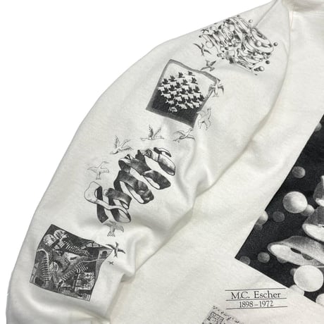 M.C. ESCHER MULTI ART LS WHITE ONEITA LARGE 5677