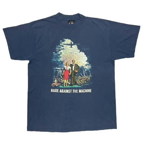 RAGE AGAINST THE MACHINE DOWN RODEO SLATE NAVY GIANT BY TULTEX XL