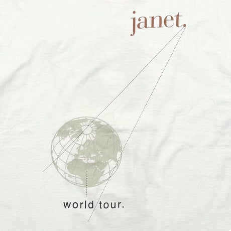 JANET JACKSON WORLD TOUR WHITE CRYSTAL KNITS LARGE 6452