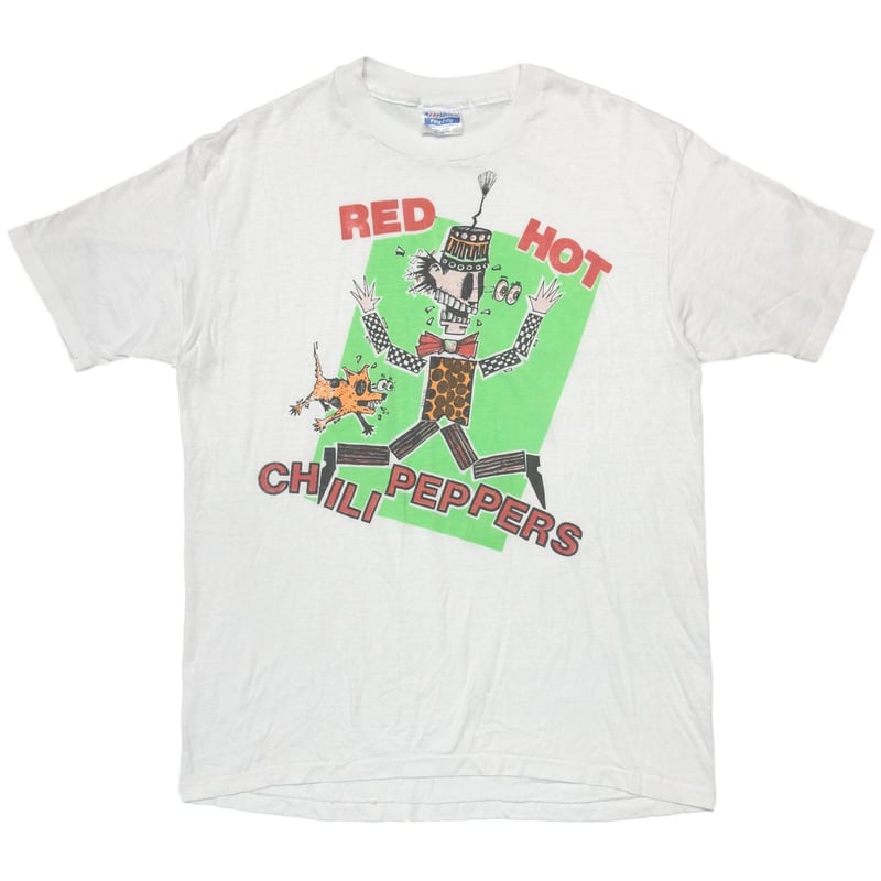RED HOT CHILI PEPPERS 1986 TOUR WHITE HANES XL