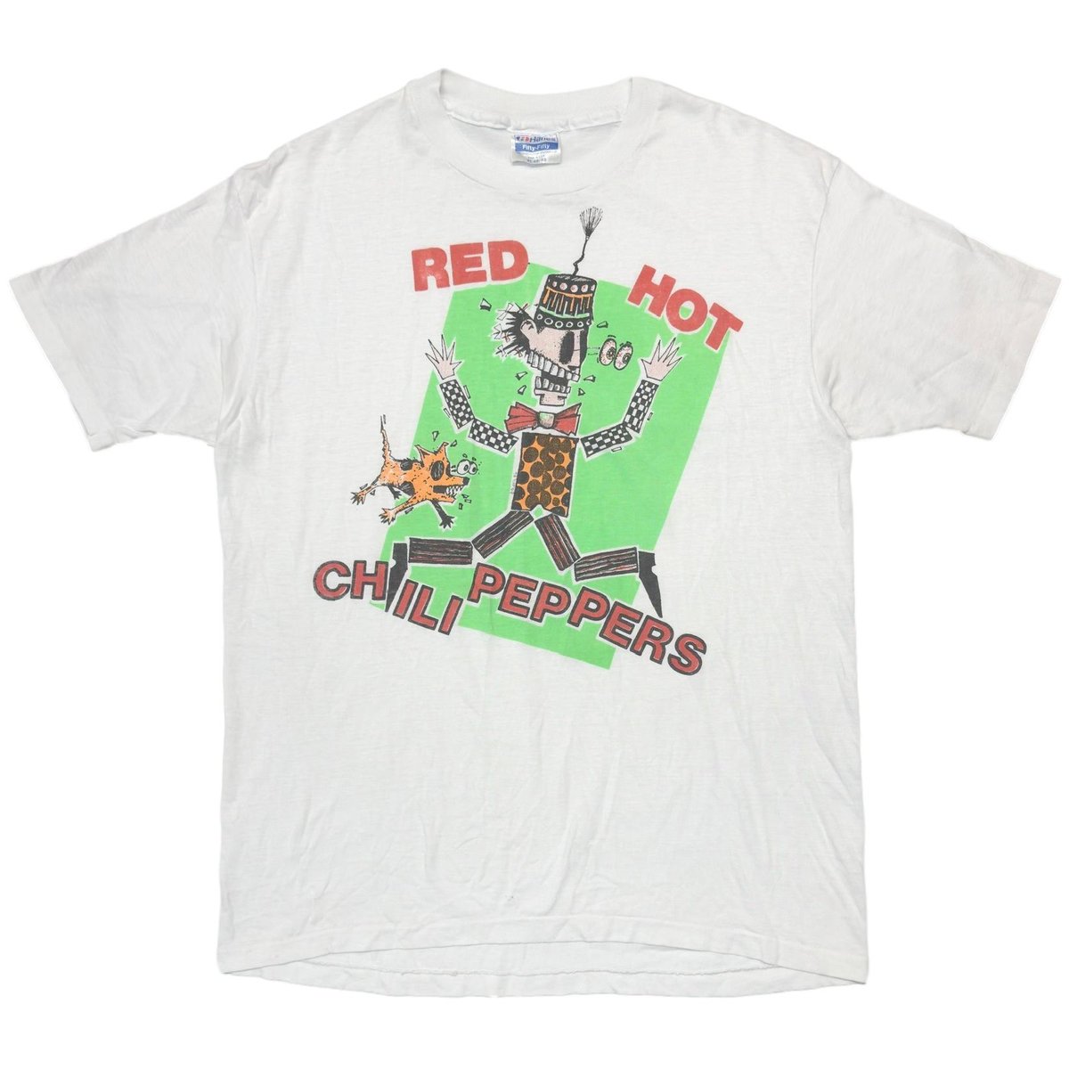 RED HOT CHILI PEPPERS 1986 TOUR WHITE HANES XL