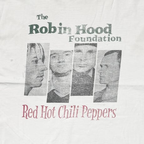 RED HOT CHILI PEPPERS ROBIN HOOD FOUNDATION CK TAG LARGE 0953