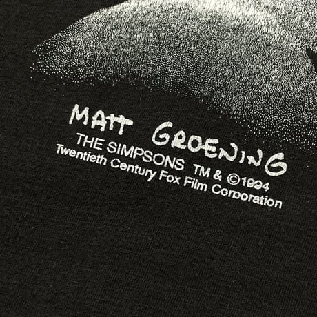 THE SIMPSONS BART MONOCHROME BIG FACE TEE FIT LIKE XL 8635
