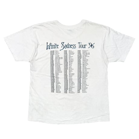 THE SMASHING PUMPKINS INFINITE SADNESS TOUR 1996 WHITE GILDAN XL 0314