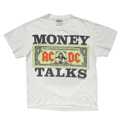 AC/DC 1990 MONEY TALKS WHITE BROCKUM MEDIUM 2771