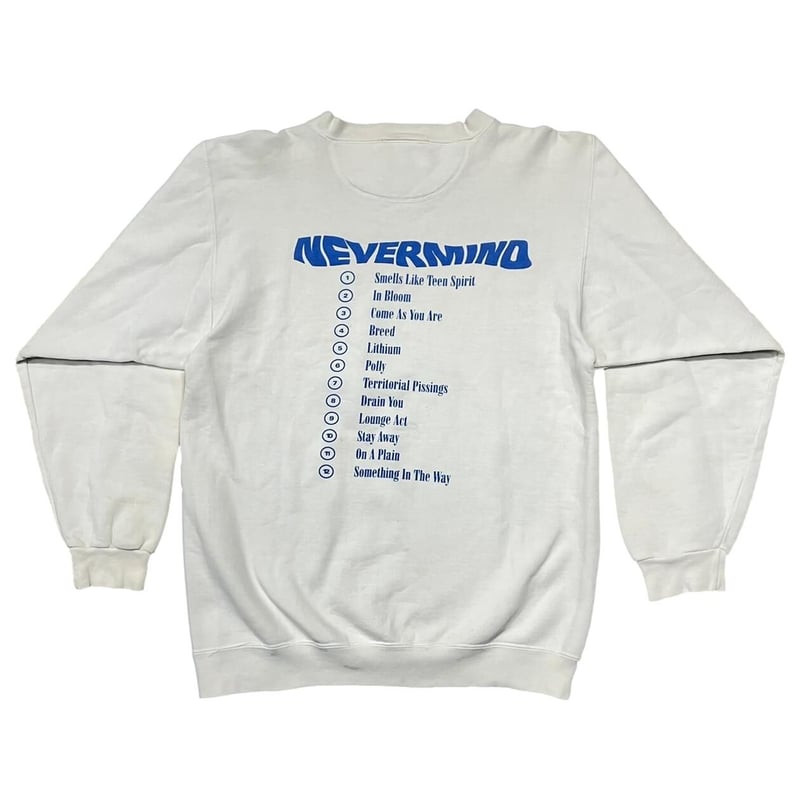 NIRVANA 1992 NEVERMIND CREWNECK SWEAT GIANT MED NIRVANA 1992 NEVERMIND CREWNECK SWEAT GIANT MED