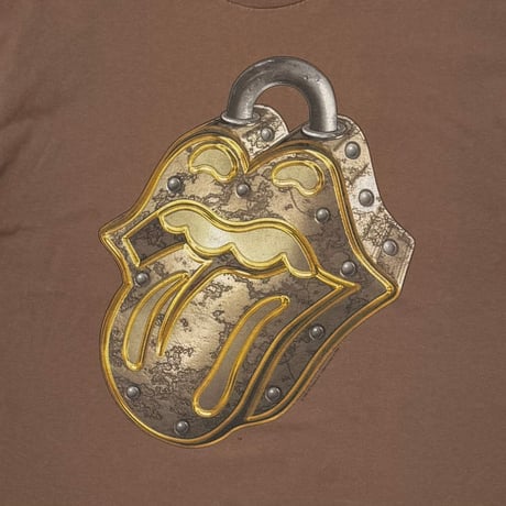 THE ROLLING STONES NO SECURITY PADLOCK TONGUE BROWN MURINA LARGE 8235
