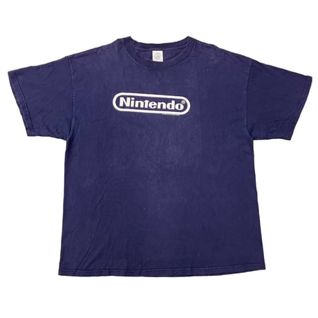 NINTENDO 2002 WHITE LOGO TEE NAVY DELTA XL 6273