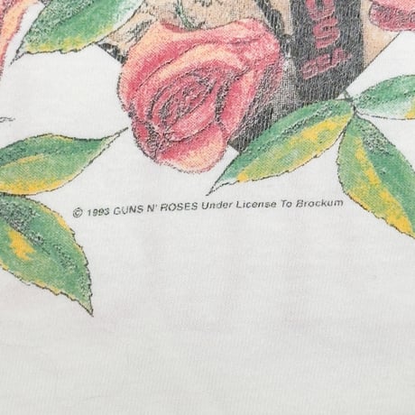 GUNS N' ROSES 1993 WORLD TOUR WHITE EURO XL 8591