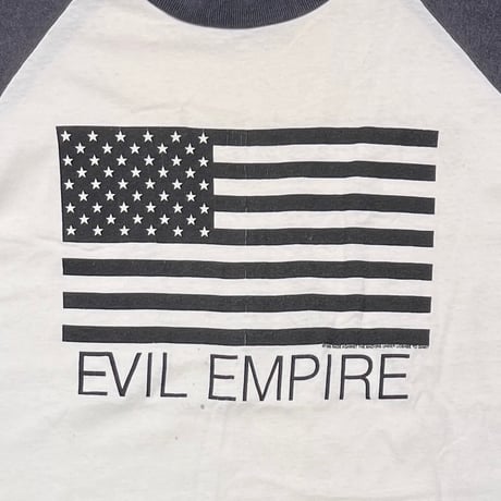 RAGE AGAINST THE MACHINE 1996 EVIL EMPIRE RAGLAN WHITE/BLACK giant LARGE 4886