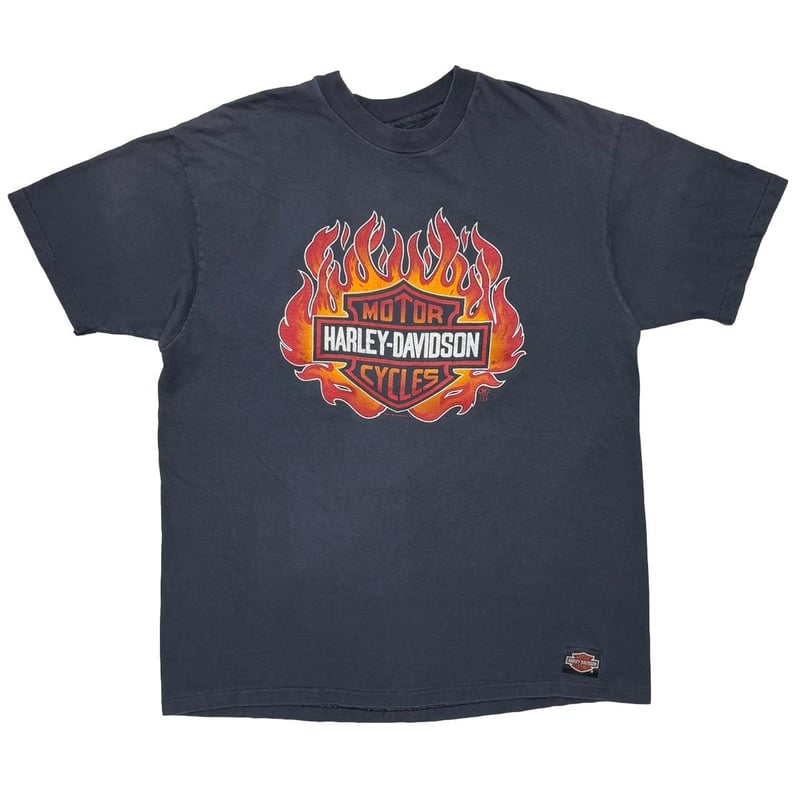 HARLEY DAVIDSON FLAMING EMBLEM BACK EAGLE KUTTE