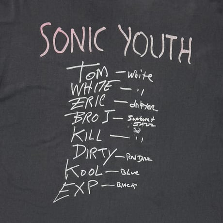 SONIC YOUTH DISAPPEARER HANES XL 3098
