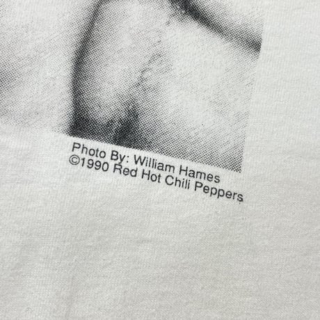 RED HOT CHILI PEPPERS RHCP 1990 PORTRAIT TEE WHITE GIANT BY TEEJAYS XL 6719