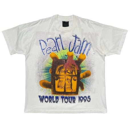 PEARL JAM WORLD TOUR 1995 WHITE XL 9625