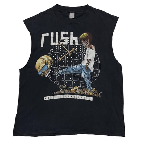 RUSH PUSHEAD 1991 ROLL THE BONES SLEEVE LESS XL 1290