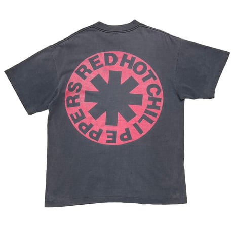 RED HOT CHILI PEPPERS 1990 CURVING LOGO MONOCHROME MEMBER SOF TEE XL 5834