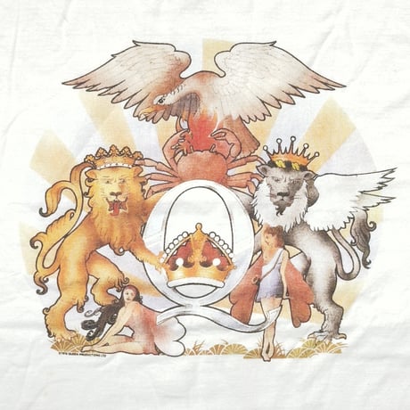 QUEEN CREST EMBLEM LOGO WHITE LARGE 6592