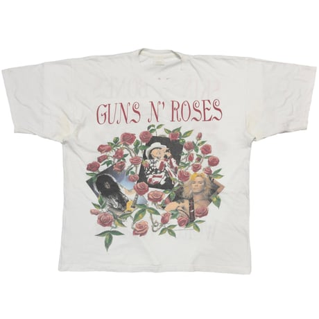 GUNS N' ROSES 1993 WORLD TOUR WHITE EURO XL 8591