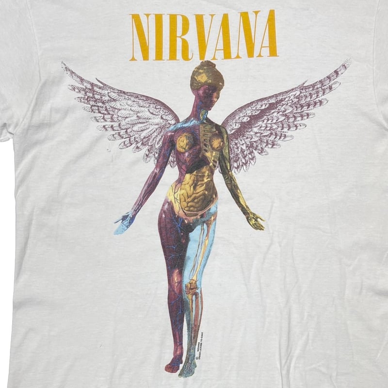 NIRVANA IN UTERO WHITE GIANT by TULTEX XL 7815
