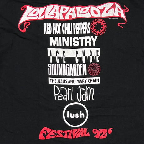 LOLLAPALOOZA 92 FESTIVAL GINAT XL 8939