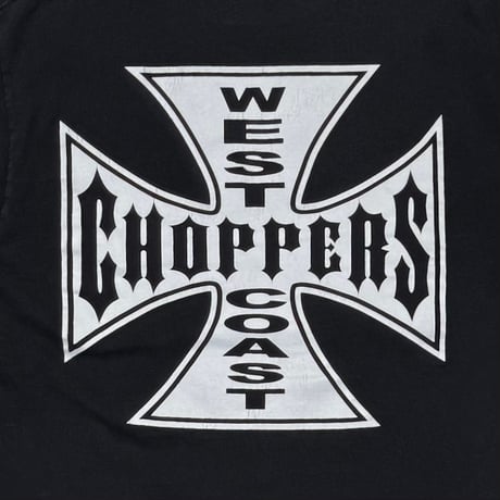WEST COAST CHOPPERS NARROW IRON CROSS BLACK FITS LARGE 8664