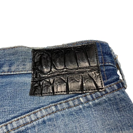 greatLAnd original GRUNGE MAN DENIM PANT XL / LEVIS 501 66 BIG E