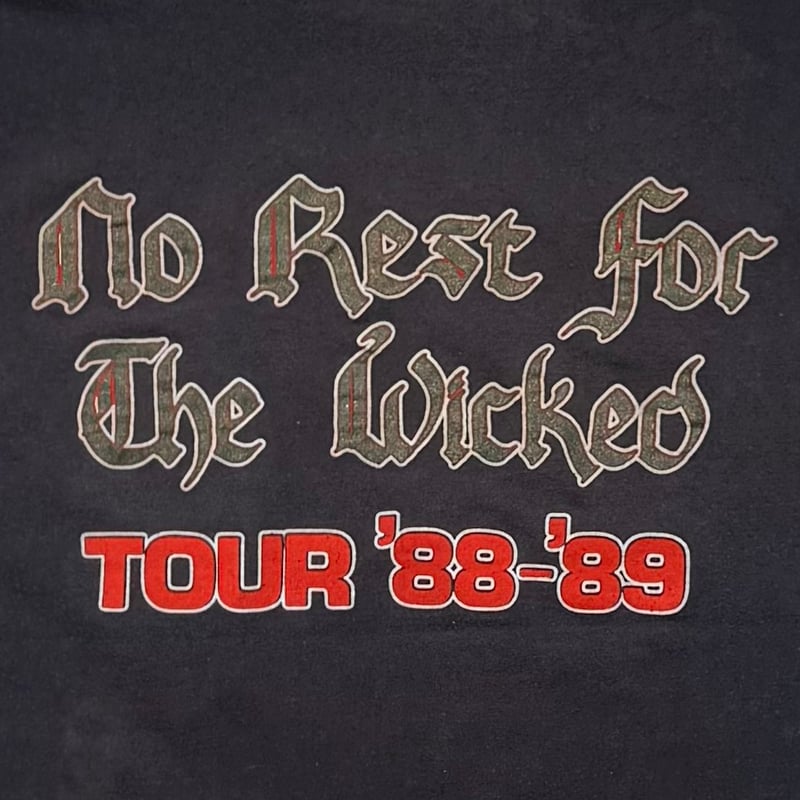 OZZY OSBOURNE NO REST FOR THE WICKED TOUR 88-89