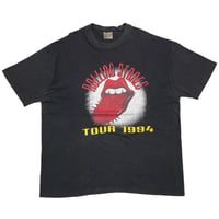 THE ROLLING STONES SPIKE TONGUE TOUR 1994 VOODOO LOUNGE BOOTLEG BLACK TOUCH OF GOLD XL 1344