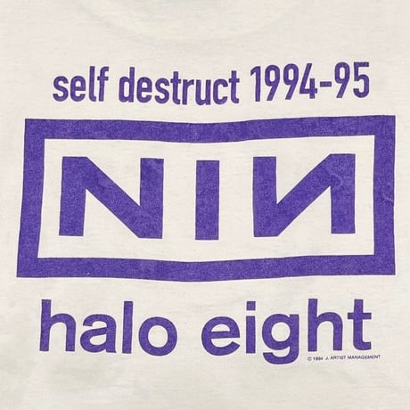 NINE INCH NAILS THE DOWNWARD SPIRAL SELF DESTRUCT 1994 NATURAL ALL SPORT LARGE 1831