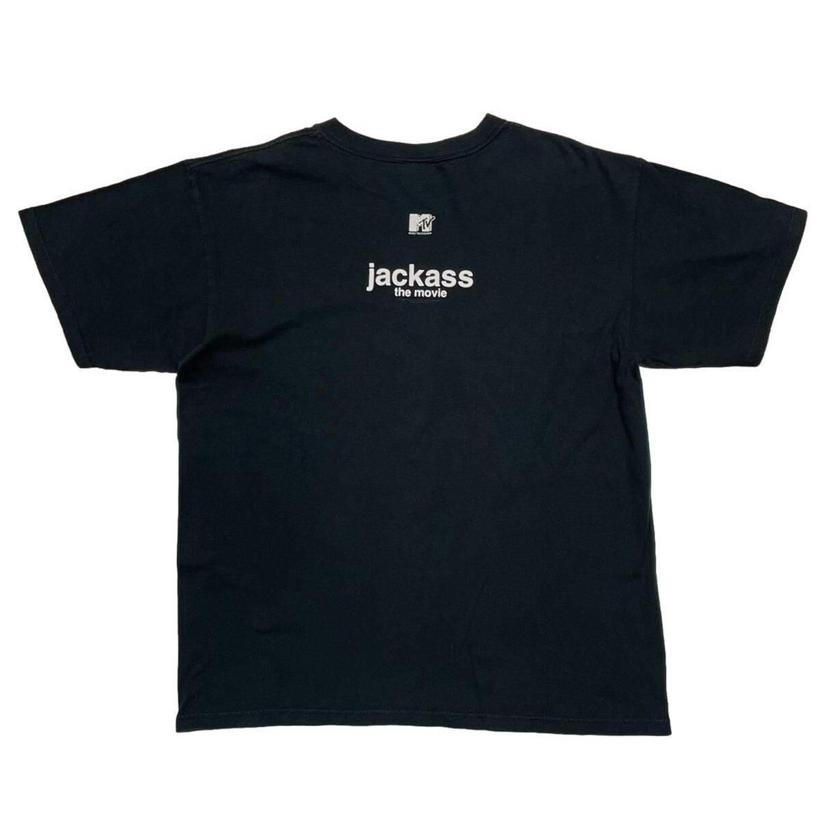 JACKASS THE MOVIE WARNING TEE ANVIL LARGE | gre