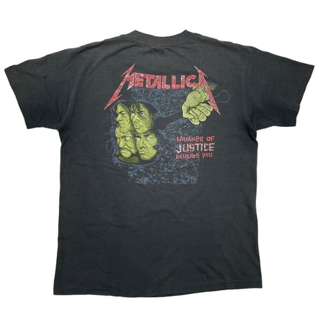 METALLICA DAMAGED JUSTICE PUSHEAD SKULL XL 7581