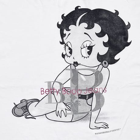 BETTY BOOP BB JEANS 1995 WHITE XL 6967