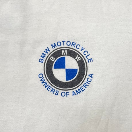 BMW MOTORCYCLE OWNERS OF AMERICA BMWMOA LS WHITE GILDAN LARGE 7800