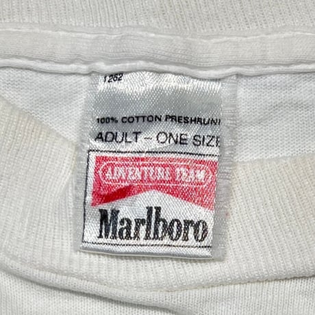 Marlboro ADVENTURE TEAM MOTORCYCLE POCKET TEE WHITE ONE SIZE FITS XL 6635
