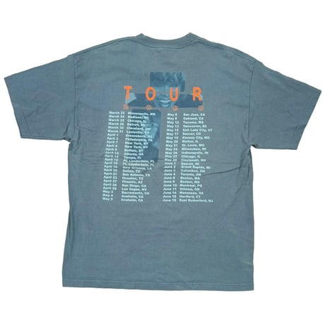 TINA TURNER TWENTY FOUR SEVEN TOUR 2000 TURQUOISE giant FITS XL 0192