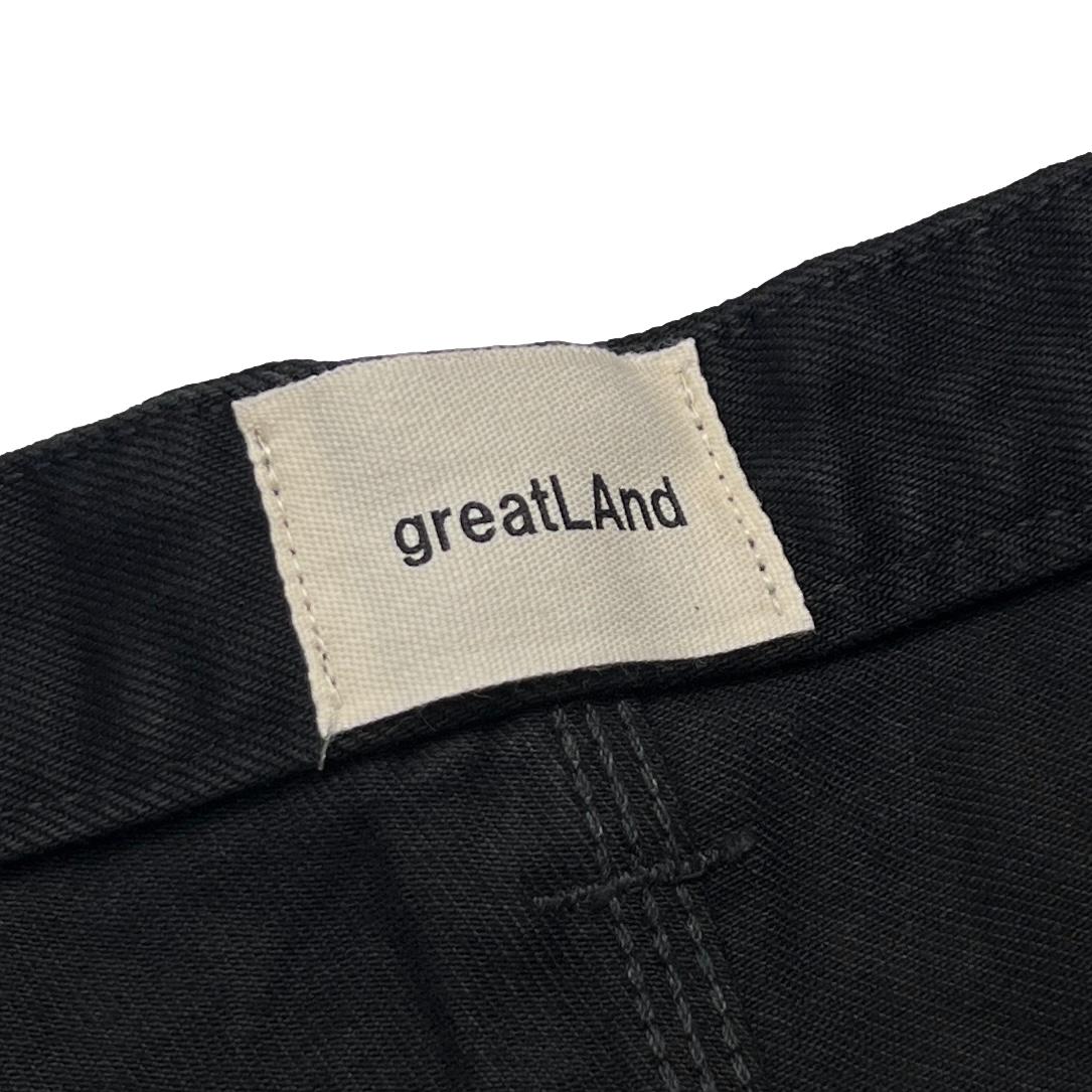 greatLAnd ORIGINAL NO MAN CARPENTER SHORTS BLAC