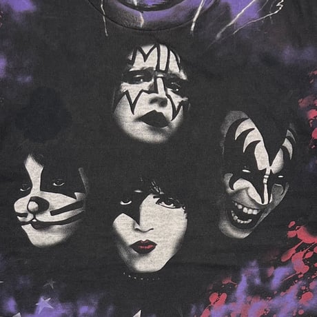 KISS 1996 ALIVE WORLD TOUR 96-97 OVER PRINT ALL SPORT XL 8377