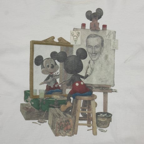 DISNEY VINTAGE MICKEY MOUSE NORMAN ROCKWELL PARODY NATURAL FITS XL 6886