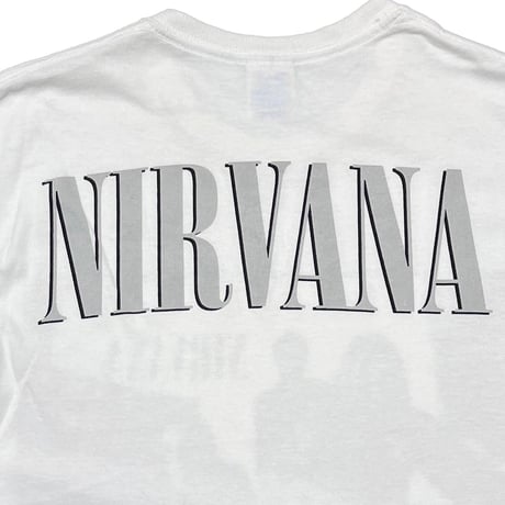 NIRVANA 00S MONOCHROME PORTRAIT WHITE GILDAN MEDIUM 8536