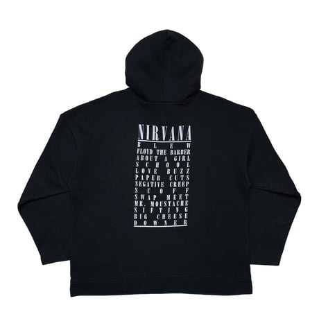 NIRVANA BLEACH BOOTLEG SWEAT HOODIE BLACK FITS XL 8658