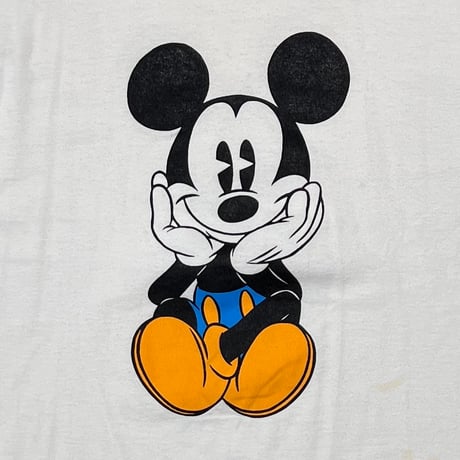 DISNEY VINTAGE MICKEY MOUSE LINK PRINT WHITE FITS XL 9108