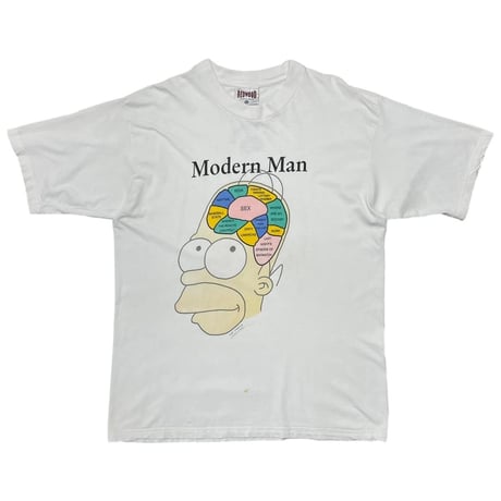 THE SIMPSONS 1995 MODERN MAN WHITE REDWOOD XL 9100